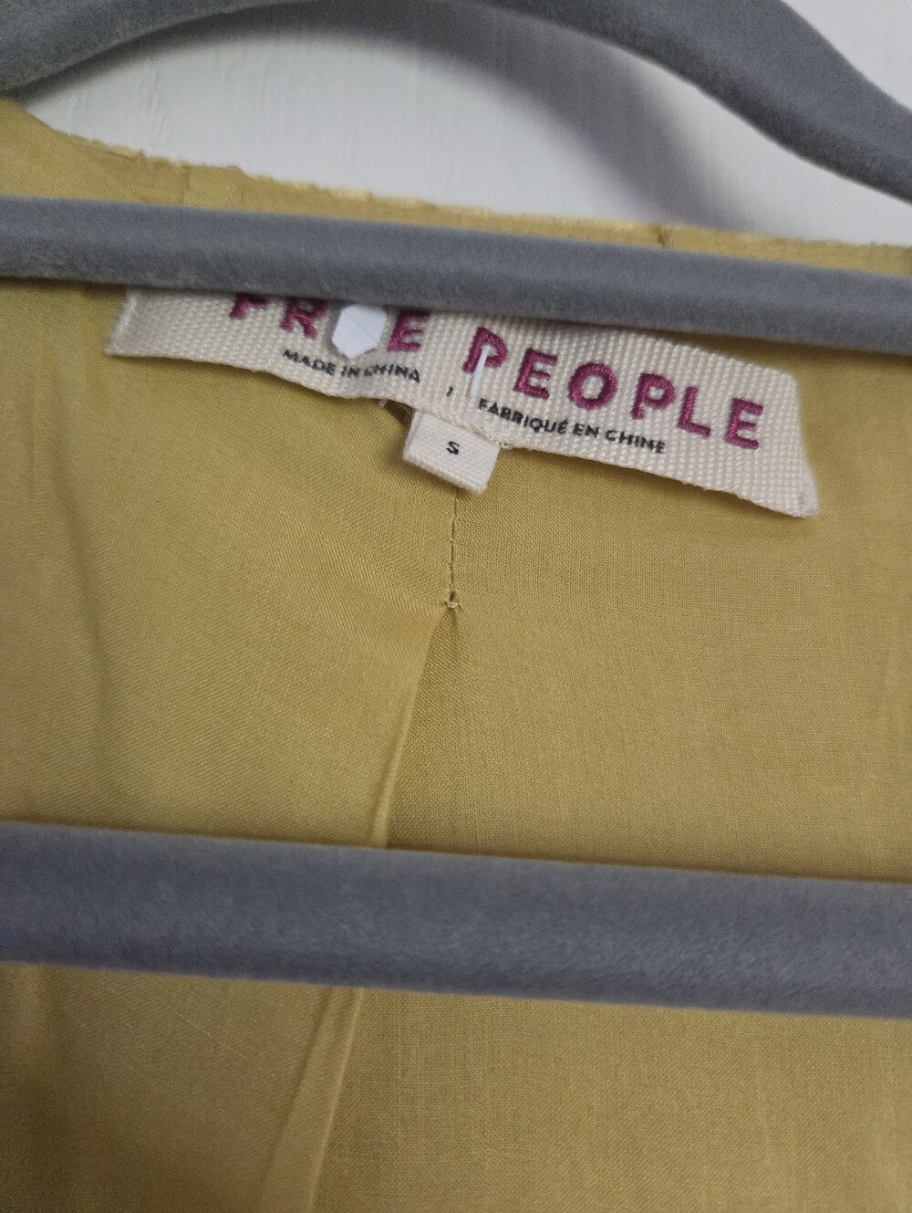Free People Wanderlust Jacket Yellow Velvet Lace S - Picture 8 of 8